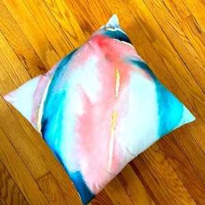 Colorful fleece pillow sham